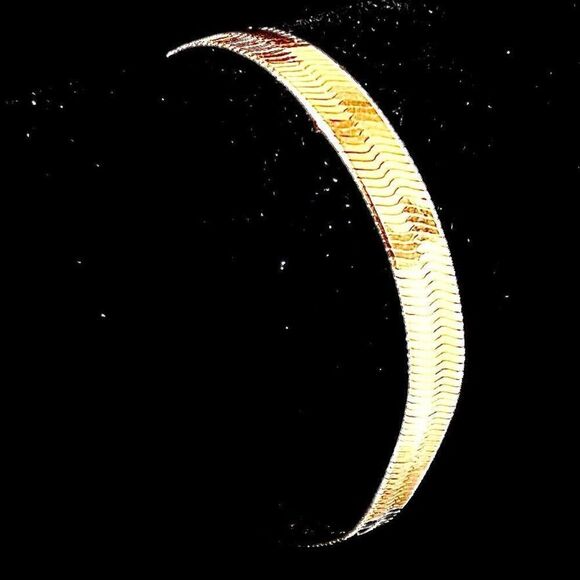 AEU# Exquisite JCM 7” Reversible Gold Vermeil Bracelet - Picture 3 of 12